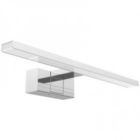 APLIQUE LED ESPEJO CROMADO 30CM IP44 6W LUZ FRÍA