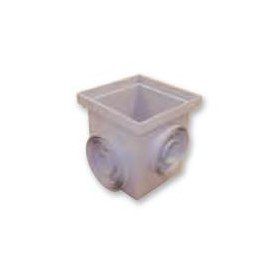 ARQUETA PVC 40X40 GRIS S/TAPA