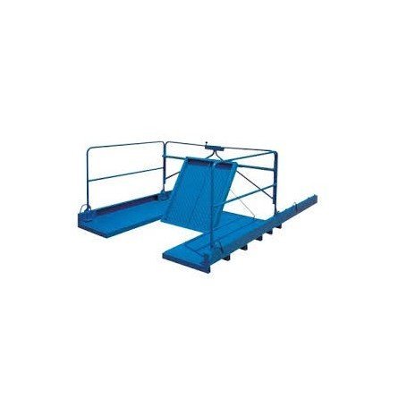 PLATAFORMA DESCARGA C/TRAMPILLA UNE-EN 180401 1500KGS