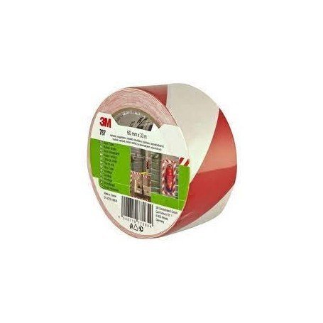 CINTA ADH.SEÑALIZACION 33X50MM 33MTS. BL-ROJA