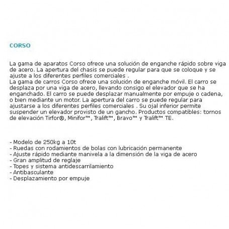 CARRO 1000KG.TRASLACION MANU Nº D-906201