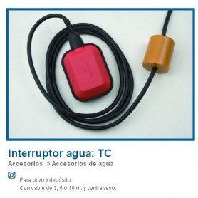 INTERRUPTOR NIVEL TC-5 3 MTS.CABLE