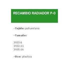 RECAMBIO RODILLO MINI PORO-0 D17 11CM