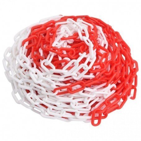 CADENA PLAST.5.5MM BL-ROJ/ AMA-NEG R.25MT X MT