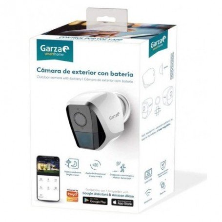 CAMARA VIGILANCIA EXTERIOR 3,7V IP65 SMART WIFI 1296P SFHD 2K