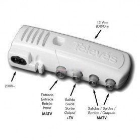 AMPLIFICADOR VIVIEN 2S + TV "CEI" 47..790MHZ G20DB VS106