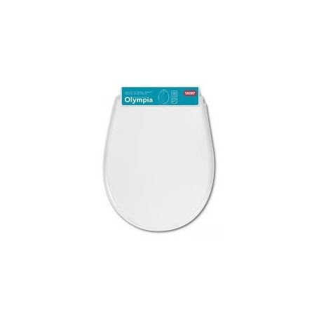 ASIENTO WC OLYMPIA PP BLANCO UNIVERSAL GAMA MEDIA