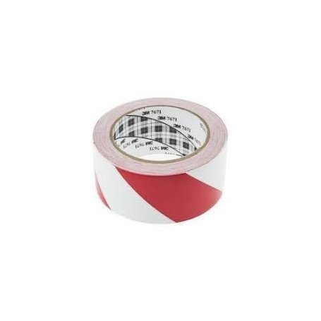 CINTA ADH.3M SEÑAL.VINILO 50MMX33MM 767 ROJO/BL
