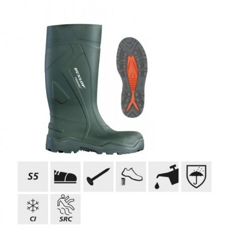 BOTA DE AGUA DUNLOP S5 CI SRC VERDE PUROFORT®