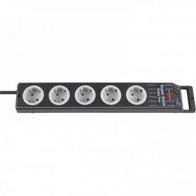 REGLETA DE ENCHUFES SUPERSOLID, 5 TOMAS H05VV-F3G1,5 2,5M BRENNENSTUHL