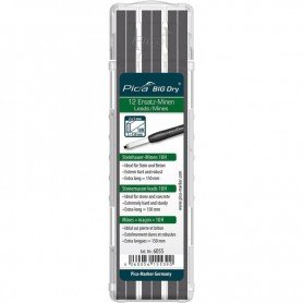 JUEGO DE MINAS PARA LáPIZ DE CARPINTERO BIG DRY CANTERO GRAFITO 10H PICA