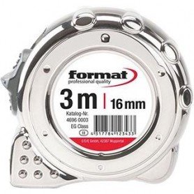 CINTA MéTRICA DE BOLSILLO CROMADA 5MX19MM FORMAT