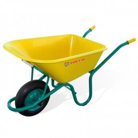 CARRETILLA JARDIN NYLON AMARILLO R/NEUM. 100-115L