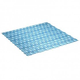 ALFOMBRA DE BAÑO 54X54 AZUL
