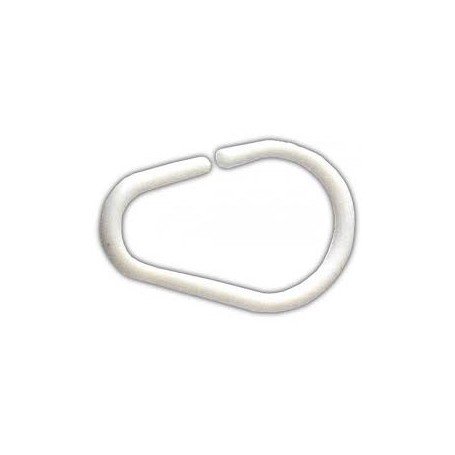 ANILLAS PLASTICO P/CORTINA BAÑO BLANCO PACK 12UDS