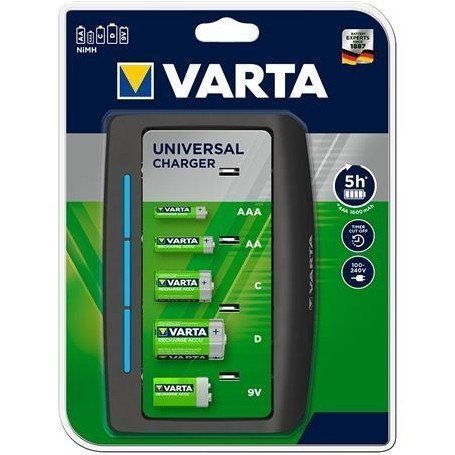 CARGADOR PILAS RECARGABLES UNIVERSAL VARTA
