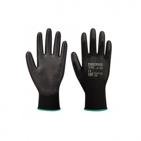GUANTE A120 ECO PU POLIESTER NEGRO 3131X A1