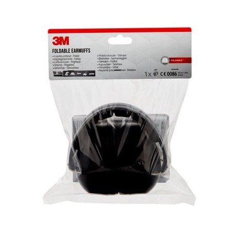 OREJERAS 3M PLEGABLES 90563E 30.4DZ NEGRAS 94-105DB