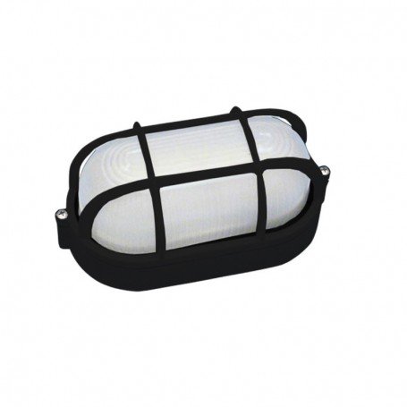 APLIQUE ALUMINIO OVAL 60W.BL/NE 2001001