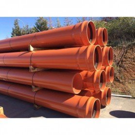 TUB.PVC TEJA LISO SN-4 N.1401-1 D-110 (6M) XMT