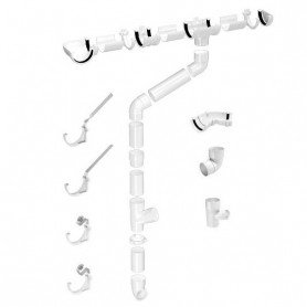 CANALON REDONDO 3 MT CLASSIC 120 BLANCO (P.3MTR)