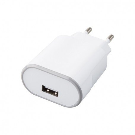 ENCHUFE CARGADOR USB 1A 230V BLANCO ONLEX