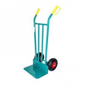 CARRETILLA ALMACEN R/NEUMATICA P/CORTA REFORZADA VERDE THECA