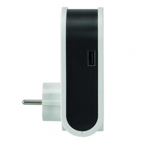 ADAPTADOR 3 CLAVIJAS USB CABLE + 1 USB + TOMA 15,5W SIMON