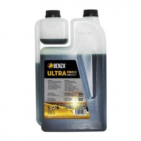 ACEITE 2 TIEMPOS 1L 100% SINTETICO BENZA C/DOSIFICADOR