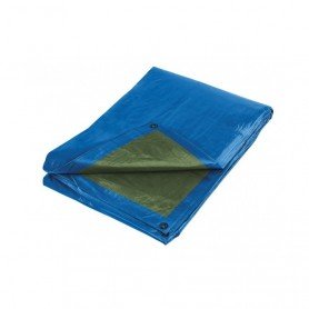 TOLDO DE PROTECCION POLIETILENO VERDE-AZUL 2X3 MT 80GR/M2