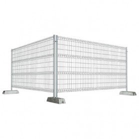 VALLA MOVIL PIE HORMIG.3.5X2M Ø3.40 GALV(+ 1 PIE)