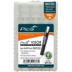 JUEGO DE MINAS PARA ROTULADOR PERMANENTE VISOR INDUSTRIAL BLANCO PICA