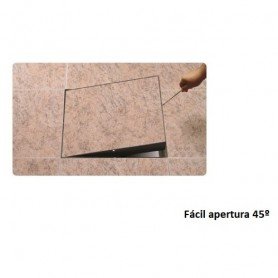 TAPA REGISTRO RELLENABLE ZINC. 30X30