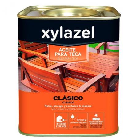ACEITE PARA MADERA TECA 4L INCOLORO XYLAZEL