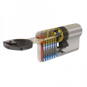 CILINDRO ALTA SEGURIDAD TX7P 30X45 LN NIQUEL 5LLAVES
