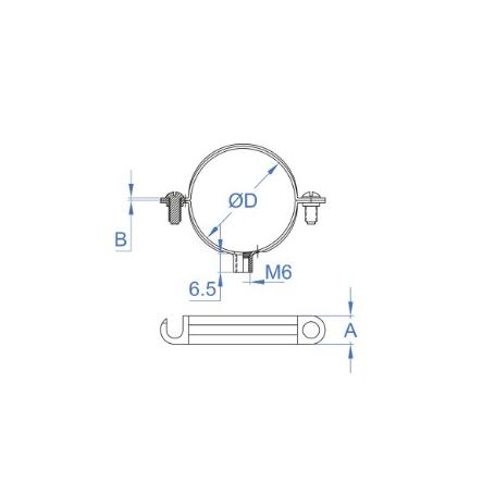 ABRAZADERA M- 6 DE 10 (CAJA 100 UNDS) CYU
